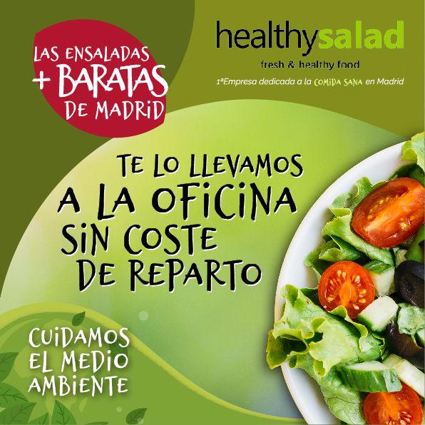 Healthy salad, la primera empresa en Madrid de reparto de ensaladas a oficinas