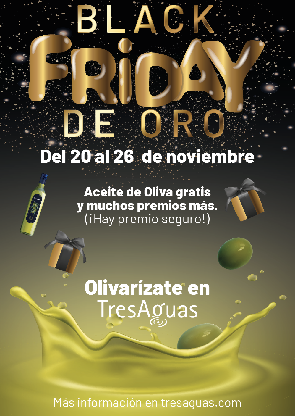 TresAguas organiza un Black Friday de Oro 
